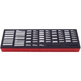 Organizador c/66 dados 1/4" 6 y 12 pts.