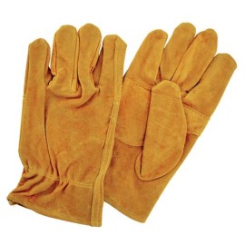 Guantes de carnaza puño ajustado