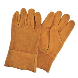 Guantes de carnaza para argonero