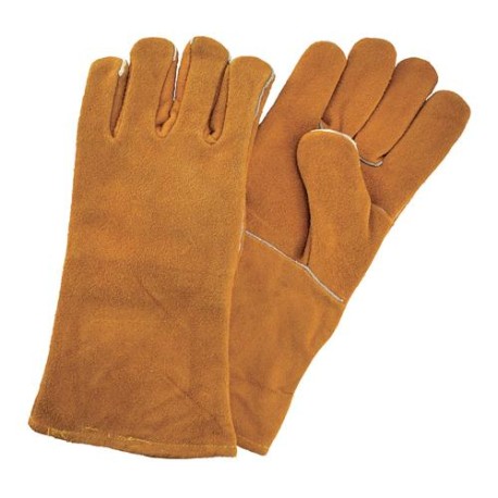 Guantes de carnaza para soldador