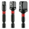 Juego de 3 adaptadores 1/4", 3/8", 1/2"